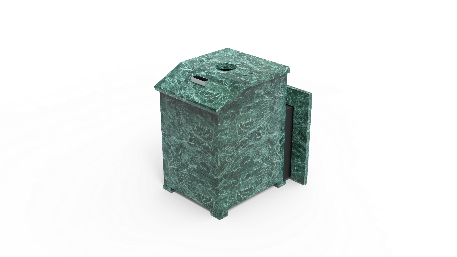 Печь из натурального камня Genesis GN 500 облицовка закрытая со скосом талькохлорит-шлифовка фото в Санкт-Петербурге