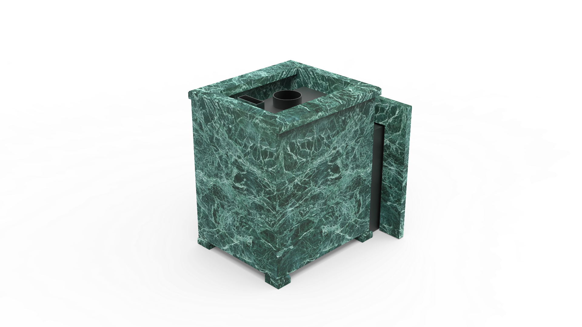 Печь из натурального камня Genesis GN 500 облицовка открытая пироксенит-элит фото в Санкт-Петербурге