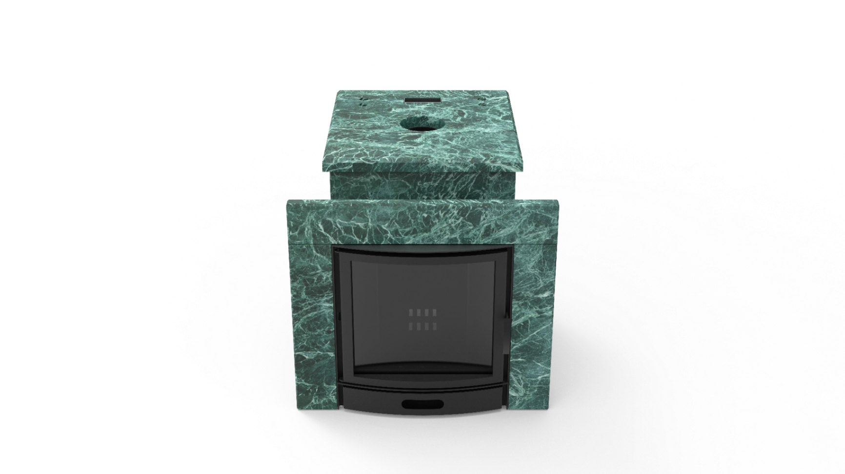 Печь из натурального камня Genesis GN 500 облицовка закрытая плоская пироксенит-элит фото в Санкт-Петербурге