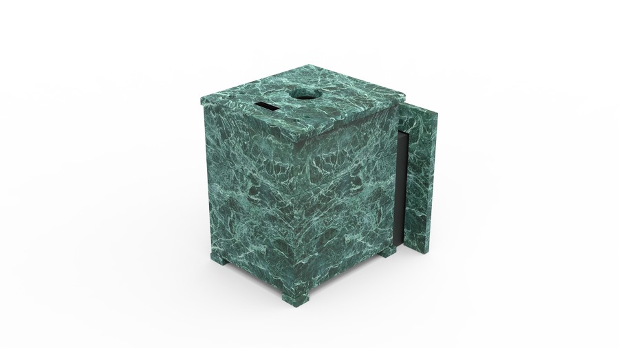 Печь в облицовке из натурального камня Genesis GN 500 облицовка закрытая плоская пироксенит-элит фото в Санкт-Петербурге