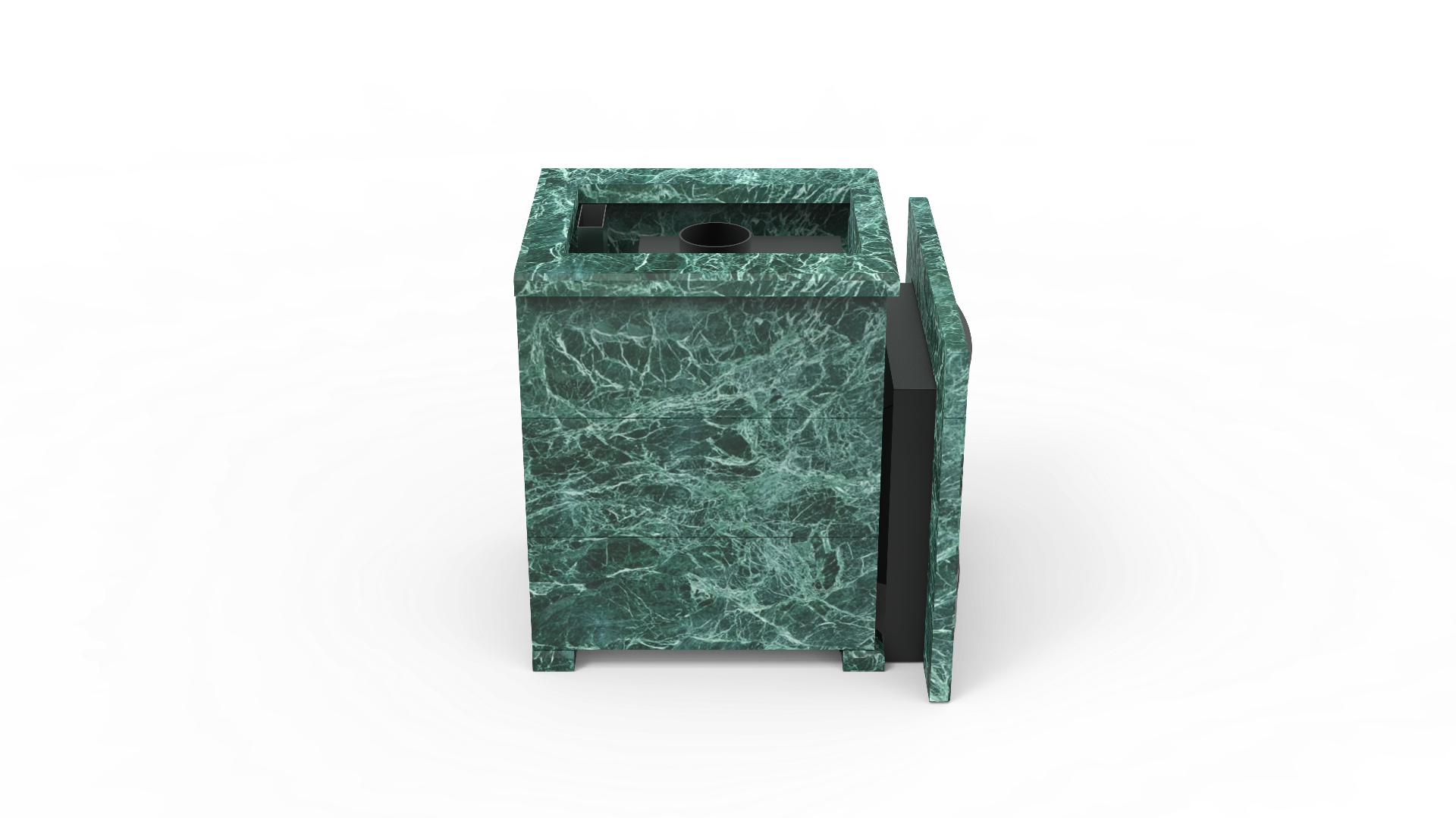 Печь из натурального камня Genesis GN 500 облицовка открытая пироксенит-элит фото в Санкт-Петербурге