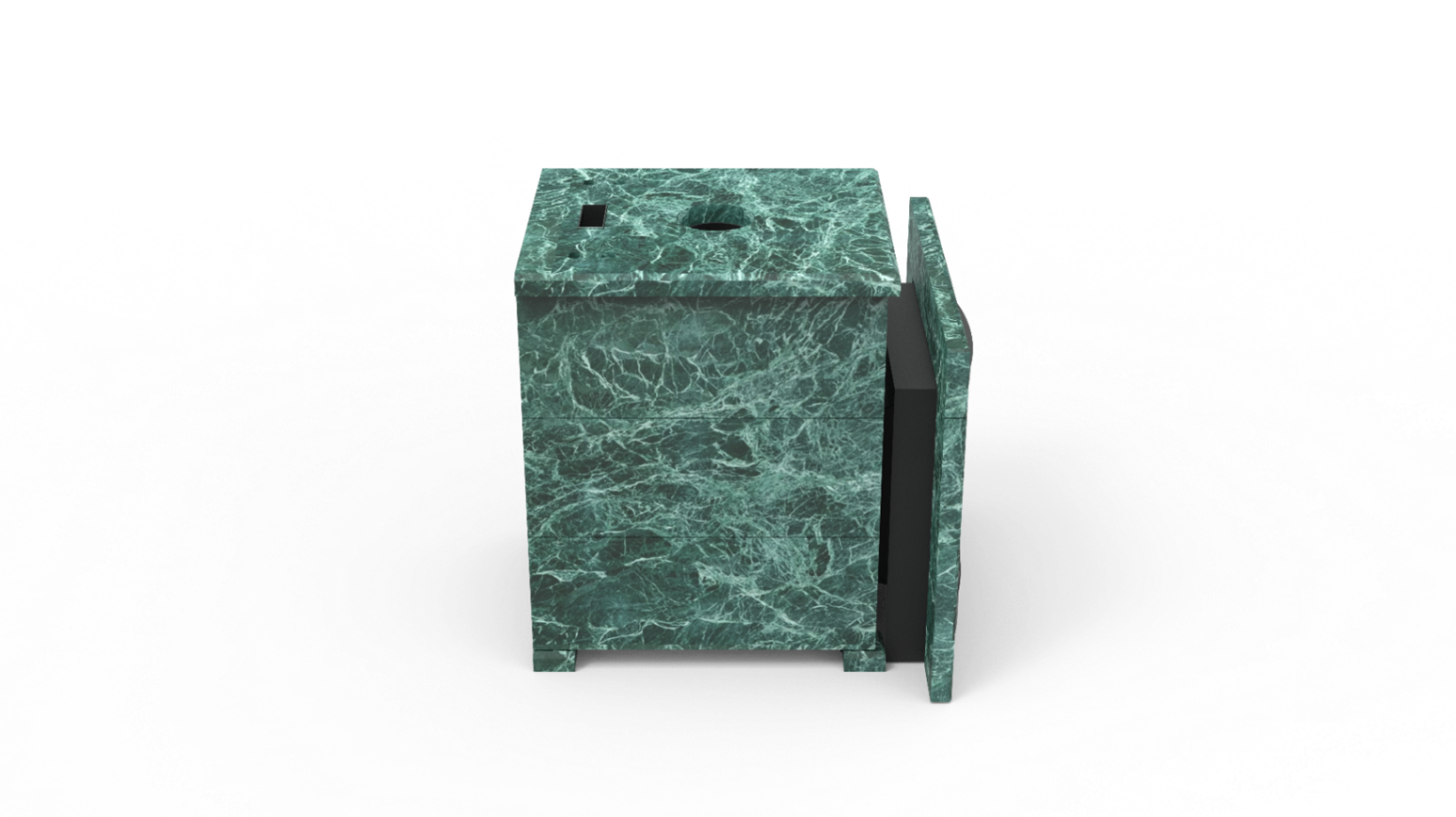 Печь из натурального камня Genesis GN 500 облицовка закрытая плоская пироксенит-элит фото в Санкт-Петербурге