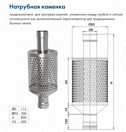 Натрубная каменка для банной печи фото в Санкт-Петербурге