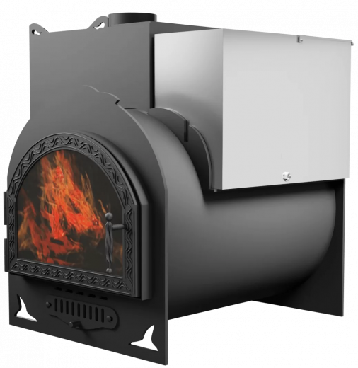 Печь Горыныч Мини, каменка с левой стороны, средняя дверь со стеклом фото в Санкт-Петербурге Печь Горыныч Мини, каменка с левой стороны, средняя дверь со стеклом фото в Санкт-Петербурге