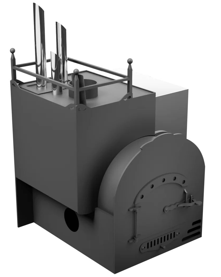 Печь Горыныч Мини, каменка закрытая с парогенератором с левой стороны, система воздушного отопления фото в Санкт-Петербурге Печь Горыныч Мини, каменка закрытая с парогенератором с левой стороны, система воздушного отопления фото в Санкт-Петербурге