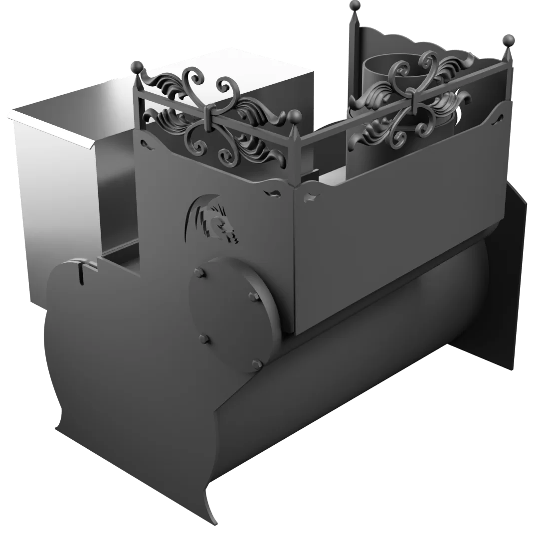Печь Горыныч 3, каменка с левой стороны, средняя дверь со стеклом фото в Санкт-Петербурге Печь Горыныч 3, каменка с левой стороны, средняя дверь со стеклом фото в Санкт-Петербурге
