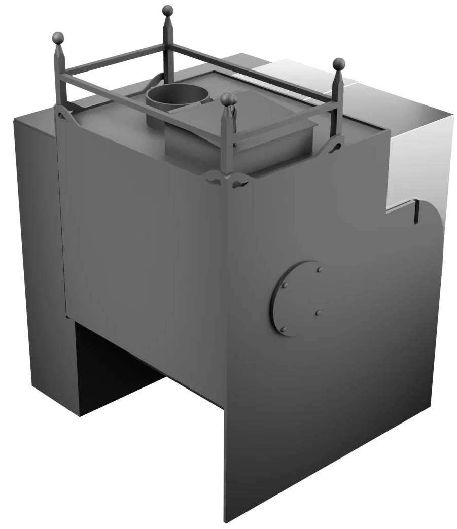 Печь Горыныч Мини, каменка закрытая с правой стороны, естественная система воздушного отопления фото в Санкт-Петербурге Печь Горыныч Мини, каменка закрытая с правой стороны, естественная система воздушного отопления фото в Санкт-Петербурге