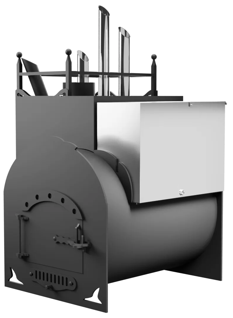 Печь Горыныч Мини, каменка закрытая с парогенератором с правой стороны фото в Санкт-Петербурге Печь Горыныч Мини, каменка закрытая с парогенератором с правой стороны фото в Санкт-Петербурге