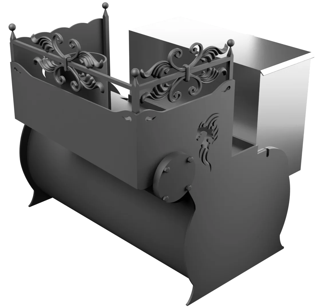 Печь Горыныч 3, каменка с правой стороны, малая дверь со стеклом фото в Санкт-Петербурге Печь Горыныч 3, каменка с правой стороны, малая дверь со стеклом фото в Санкт-Петербурге