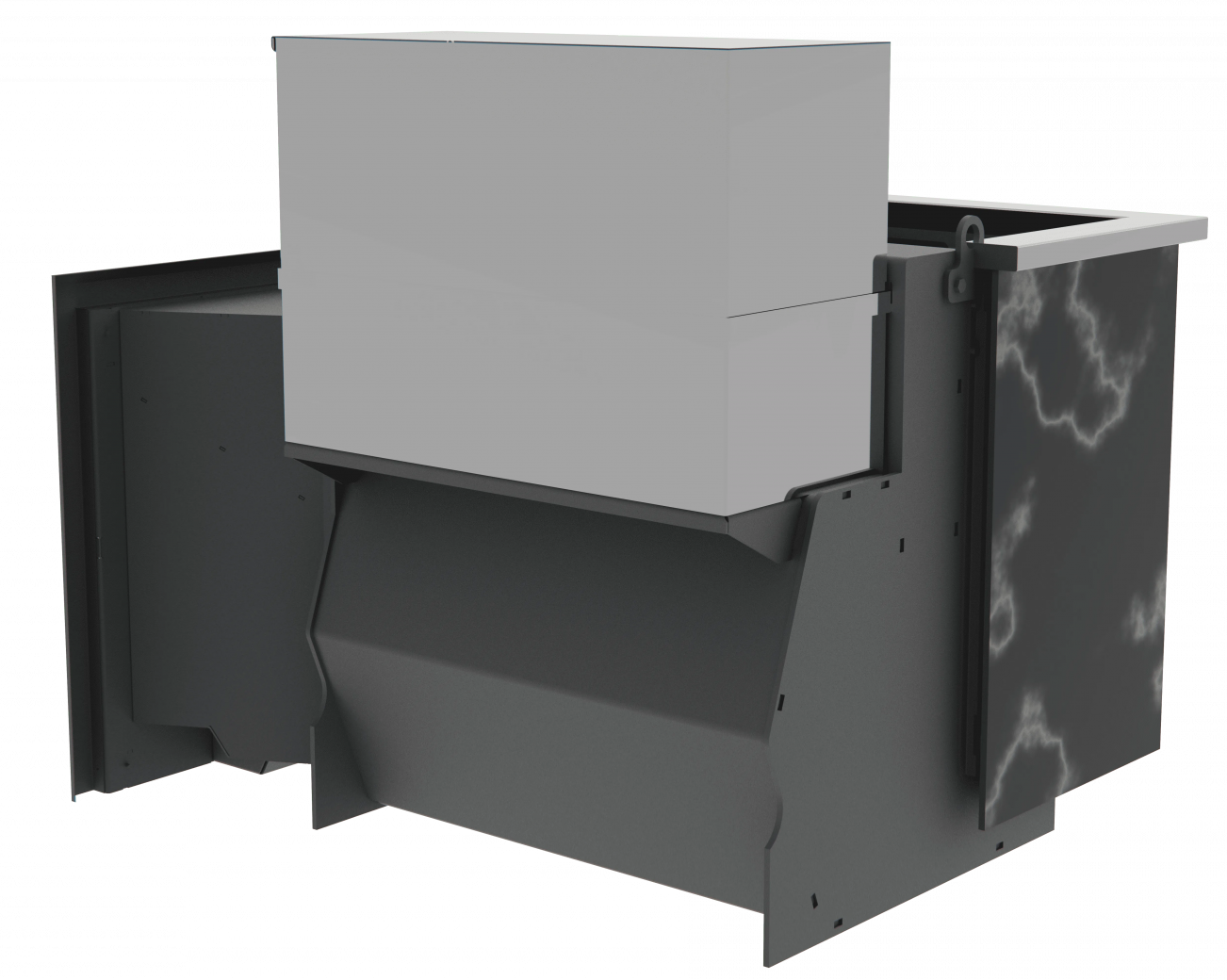 Банный камин 800, AISI 430 фото в Санкт-Петербурге Банный камин 800, AISI 430 фото в Санкт-Петербурге