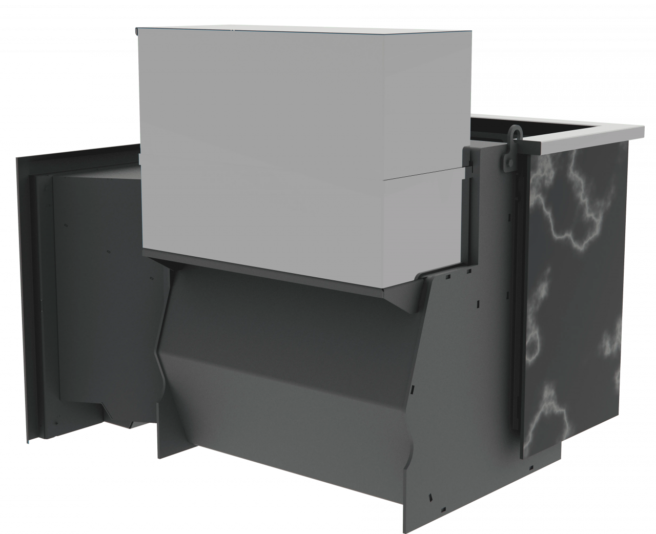 Банный камин 500, сталь+СВО фото в Санкт-Петербурге Банный камин 500, сталь+СВО фото в Санкт-Петербурге