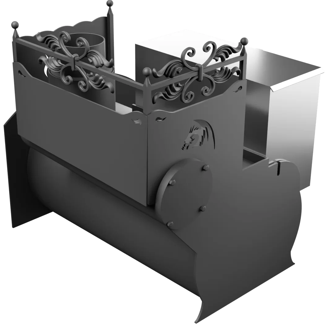 Печь Горыныч 3, каменка с правой стороны, средняя дверь со стеклом фото в Санкт-Петербурге Печь Горыныч 3, каменка с правой стороны, средняя дверь со стеклом фото в Санкт-Петербурге