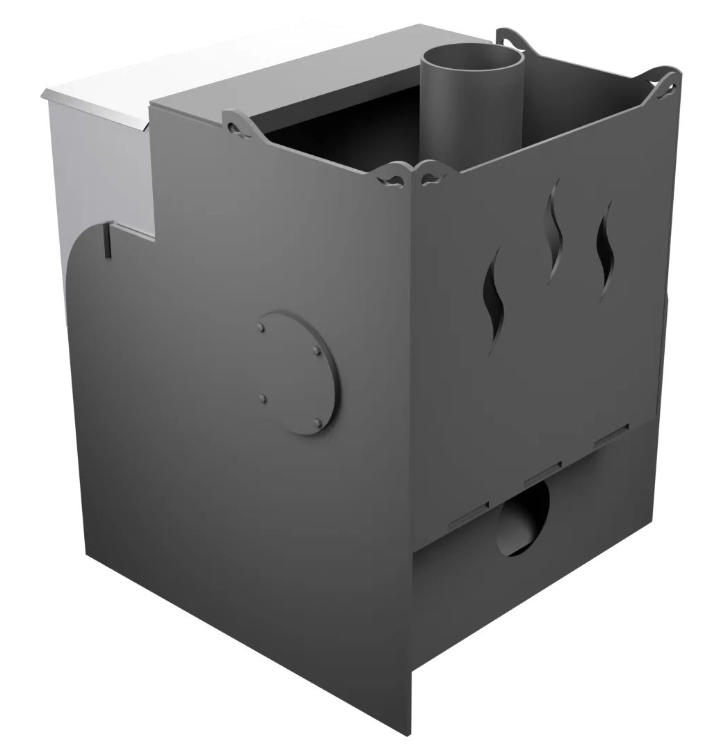 Печь Горыныч Мини, каменка с левой стороны, система воздушного отопления фото в Санкт-Петербурге Печь Горыныч Мини, каменка с левой стороны, система воздушного отопления фото в Санкт-Петербурге