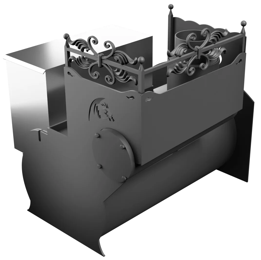 Печь Горыныч 3, каменка с левой стороны, большая дверь со стеклом фото в Санкт-Петербурге Печь Горыныч 3, каменка с левой стороны, большая дверь со стеклом фото в Санкт-Петербурге