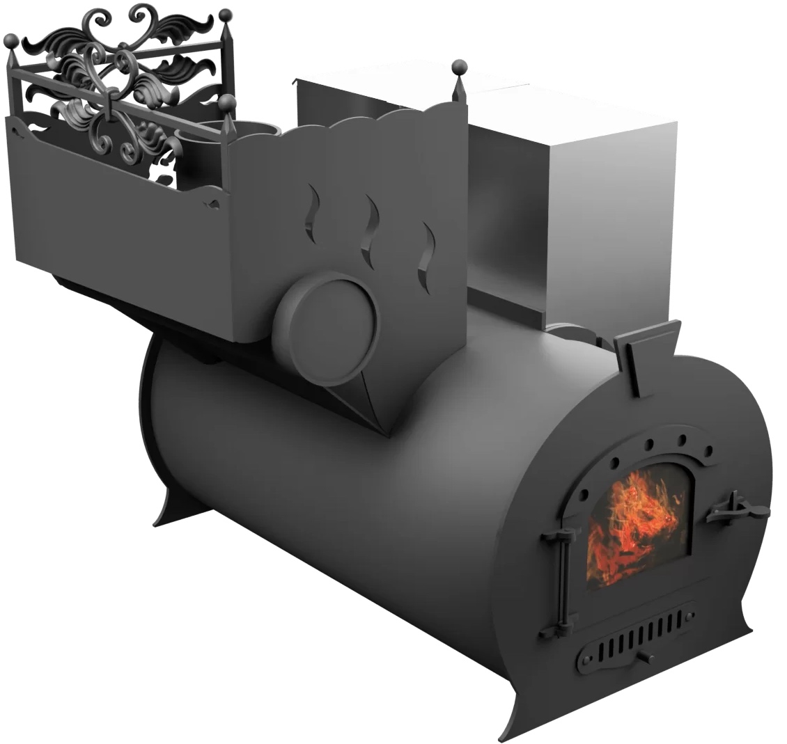 Печь Горыныч 3, каменка с левой стороны, малая дверь со стеклом фото в Санкт-Петербурге Печь Горыныч 3, каменка с левой стороны, малая дверь со стеклом фото в Санкт-Петербурге