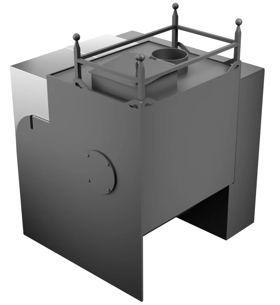 Печь Горыныч Мини, каменка закрытая с левой стороны, естественная система воздушного отопления фото в Санкт-Петербурге Печь Горыныч Мини, каменка закрытая с левой стороны, естественная система воздушного отопления фото в Санкт-Петербурге